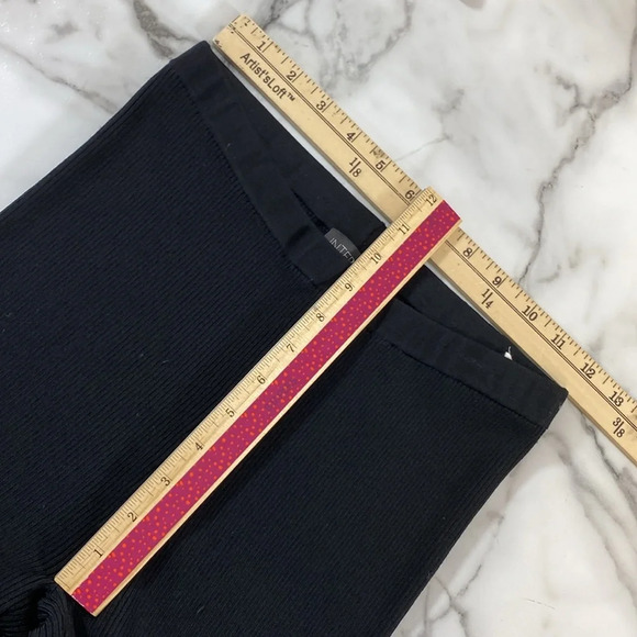 Intermix Leggings Womens Size Small Black Casual Stretch‎ Ankle Zip High Waisted - Picture 9 of 11